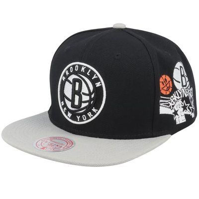 Brooklyn Nets Men's NBA Patch Overload Mitchell & Ness Snapback Hat