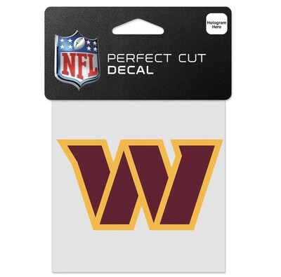 Washington Commanders 4 Washington Commanders 4" x 4" Perfect Cut Color Decal