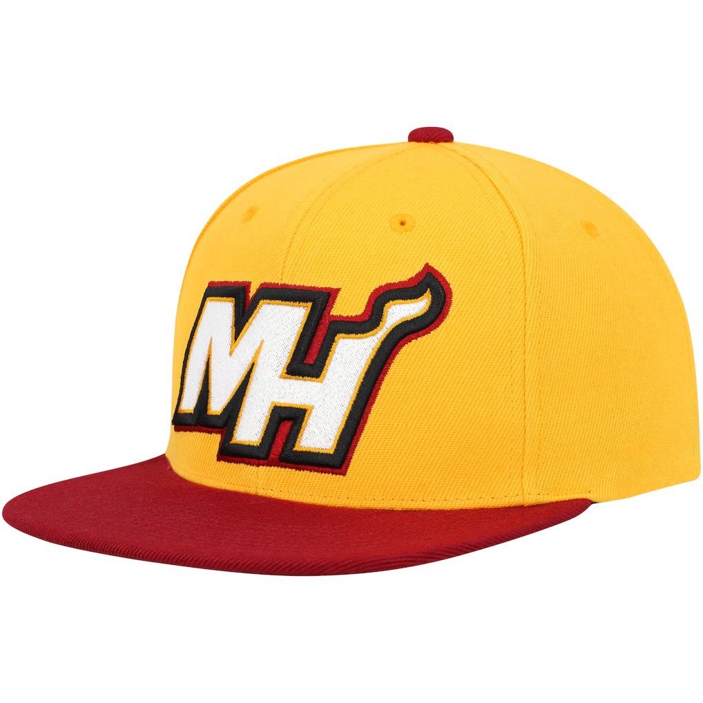 Miami Heat Men’s Mitchell & Ness NBA Core Snapback Hat
