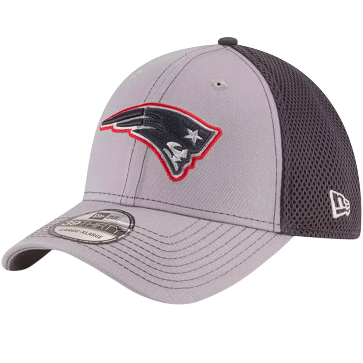 New England Patriots Men’s Gray Neo New Era 39Thirty Flex Fit Hat New England Patriots Men’s Gray Neo New Era 39Thirty Flex Fit Hat