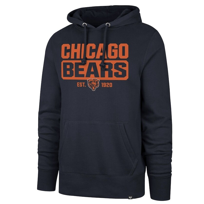 Chicago Bears Men’s 47 Box Out Headline Pullover Hoodie Chicago Bears Men’s 47 Box Out Headline Pullover Hoodie