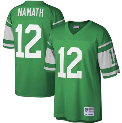 New York Jets Joe Namath 1968 Green Throwback Mitchell & Ness Men's Legacy Jersey