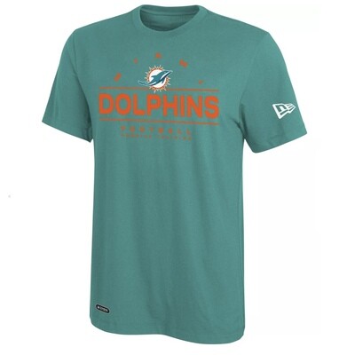Miami Dolphins Men’s New Era Blitz Lightning Dri-Tek Combine Training T-Shirt Miami Dolphins Men’s New Era Blitz Lightning Dri-Tek Combine Training T-Shirt
