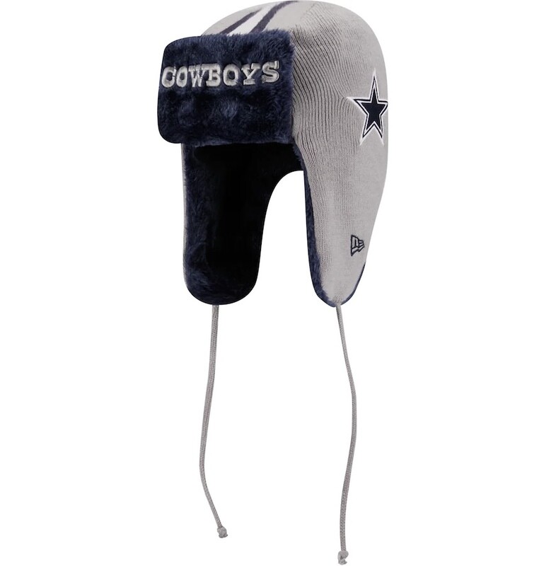 Dallas Cowboys Men's New Era Helmet Head Trapper Knit Hat