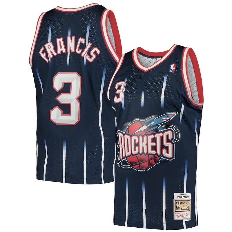 Houston Rockets Steve Francis 1999-00 Men's Navy Blue Mitchell & Ness Swingman Jersey