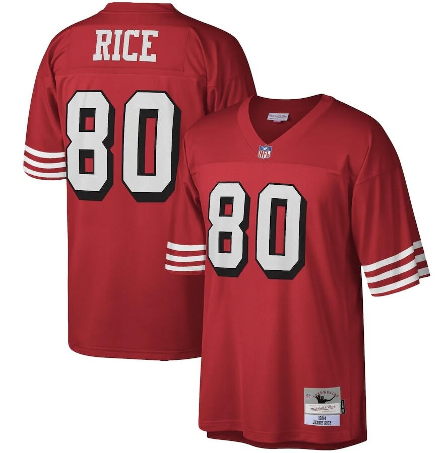 San Francisco 49ers Jerry Rice 1994 Red Mitchell & Ness Men's Legacy Jersey