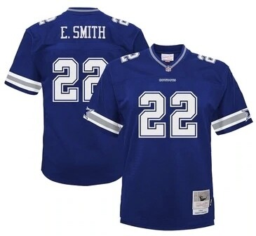 Dallas Cowboys Emmitt Smith 1996 Navy Blue Mitchell & Ness Men's Legacy Jersey