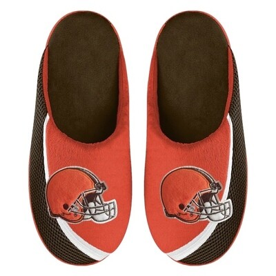 Cleveland Browns Men's Color Edge Forever Slippers Cleveland Browns Men's Color Edge Forever Slippers
