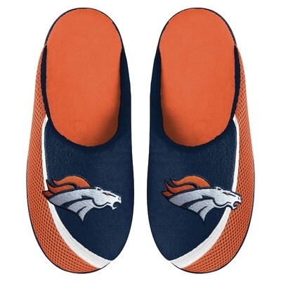 Denver Broncos Men's Color Edge Forever Slippers Denver Broncos Men's Color Edge Forever Slippers
