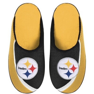 Pittsburgh Steelers Men's Color Edge Forever Slippers Pittsburgh Steelers Men's Color Edge Forever Slippers