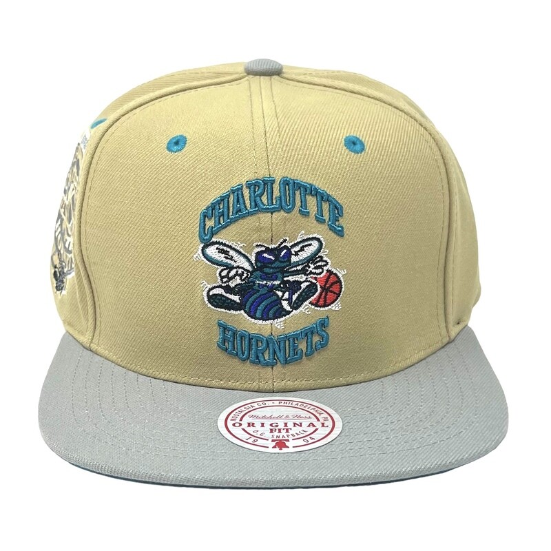 Charlotte Hornets Men’s NBA Classic Canvas Mitchell & Ness Snapback Hat Charlotte Hornets Men’s NBA Classic Canvas Mitchell & Ness Snapback Hat