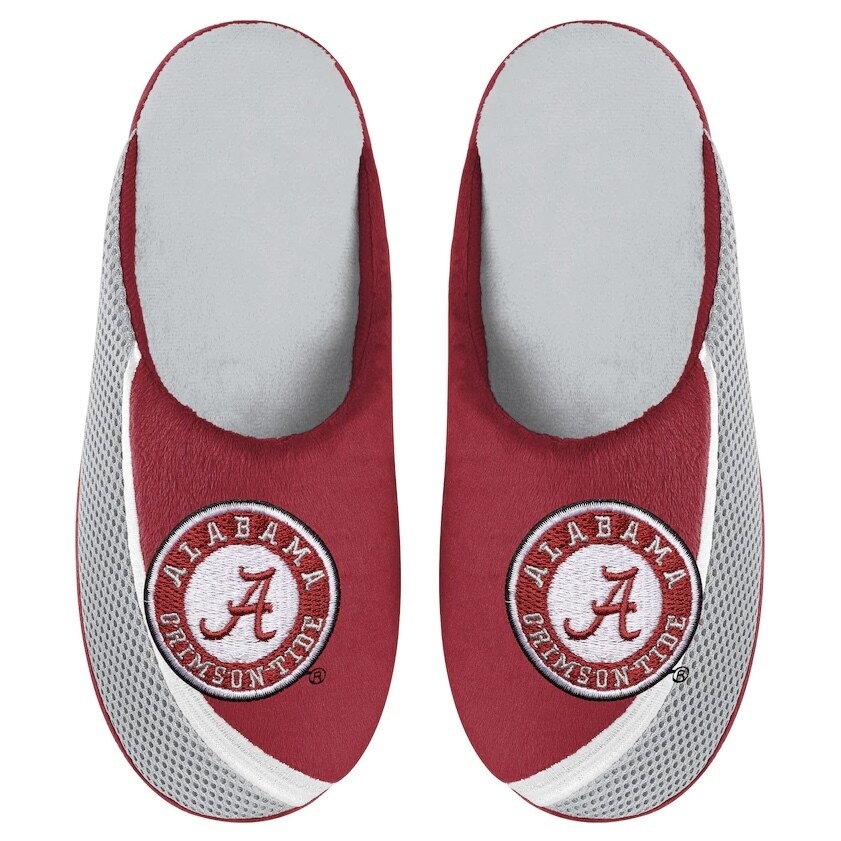 Alabama Crimson Tide Men’s Color Edge Forever Slippers Alabama Crimson Tide Men’s Color Edge Forever Slippers