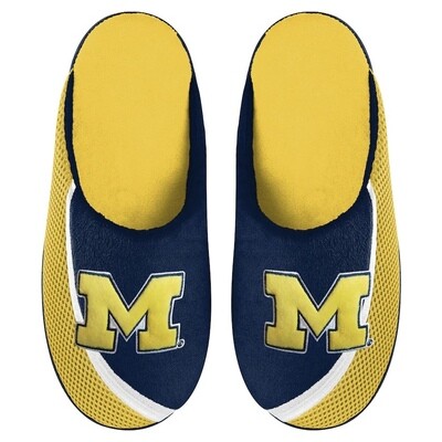 Michigan Wolverines Men’s Color Edge Forever Slippers Michigan Wolverines Men’s Color Edge Forever Slippers