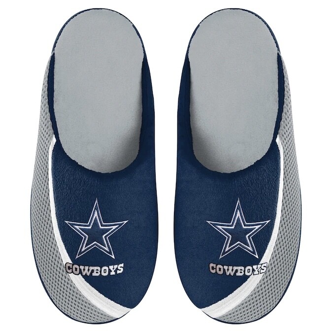 Dallas Cowboys Men's Color Edge Forever Slippers Dallas Cowboys Men's Color Edge Forever Slippers
