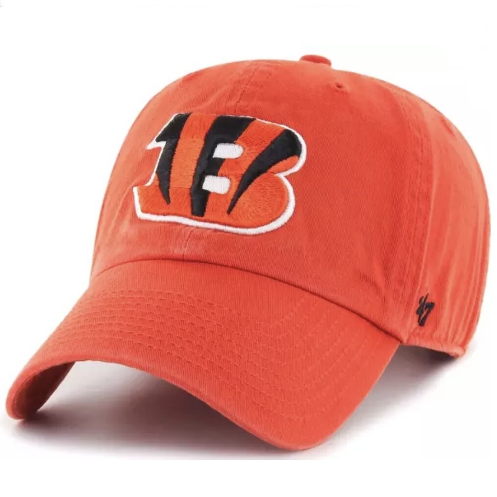 Cincinnati Bengals Men’s 47 Brand Clean Up Adjustable Hat Cincinnati Bengals Men’s 47 Brand Clean Up Adjustable Hat