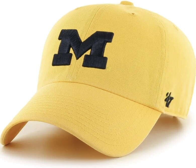 Michigan Wolverines Men’s 47 Brand Clean Up Adjustable Hat