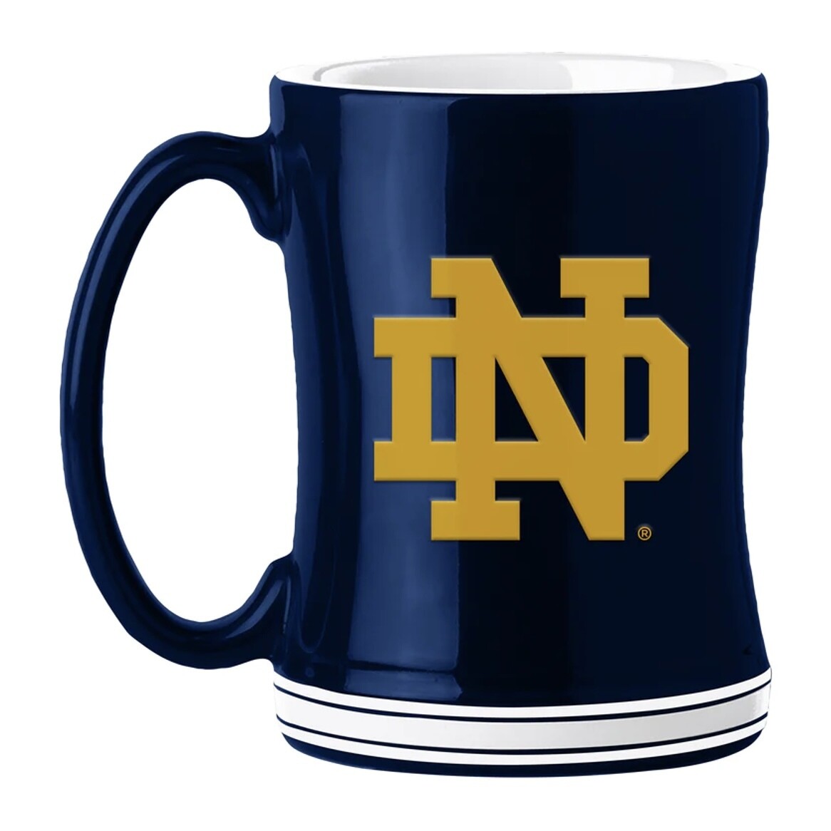 Notre Dame Fighting Irish 14oz Relief Coffee Mug Notre Dame Fighting Irish 14oz Relief Coffee Mug