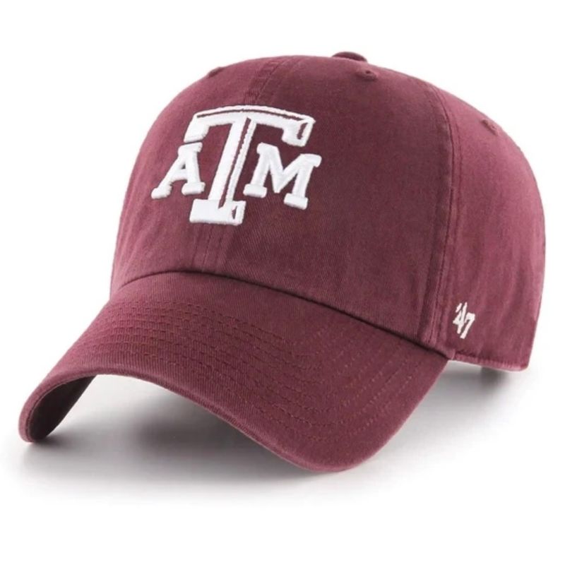 Texas A&M Aggies Men’s 47 Brand Clean Up Adjustable Hat