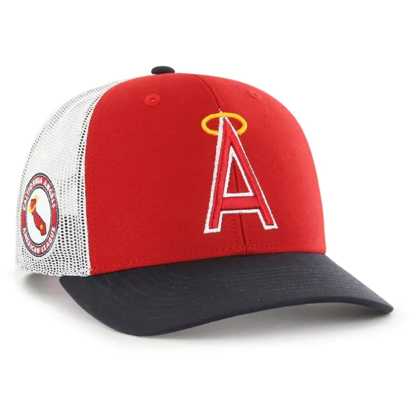 California Angels Men's Cooperstown Sidenote 47 Trucker Adjustable Hat