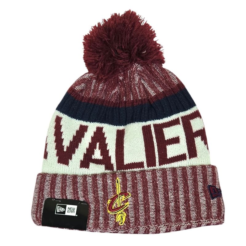 Cleveland Cavaliers Youth New Era Cuffed Pom Knit Hat Cleveland Cavaliers Youth New Era Cuffed Pom Knit Hat
