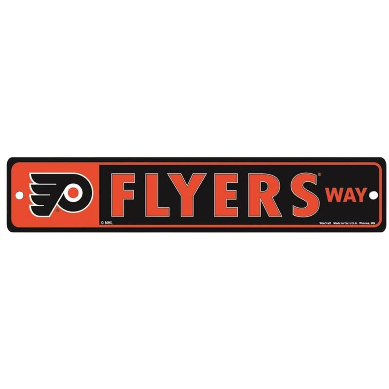 Philadelphia Flyers 3.75 Philadelphia Flyers 3.75" x 19" Team Street Sign
