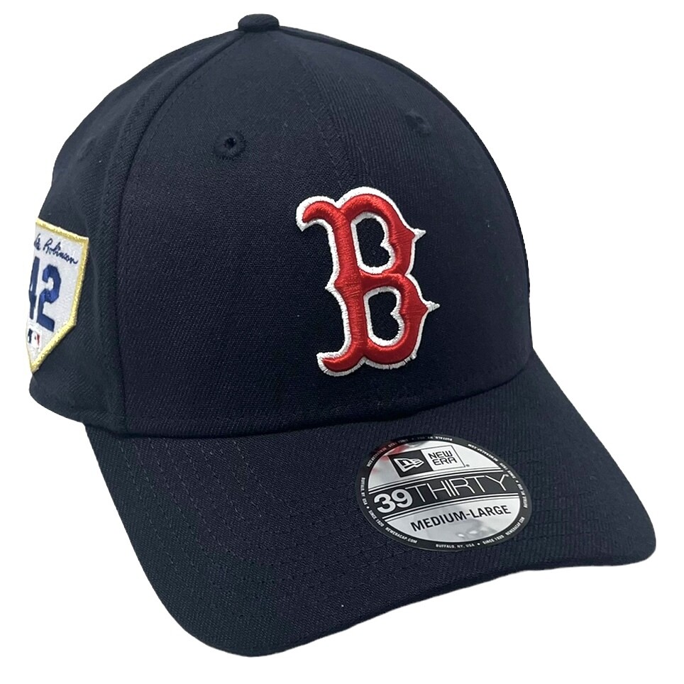 Boston Red Sox Men's Jackie Robinson Team Classic New Era 39Thirty Fitted Flex Hat