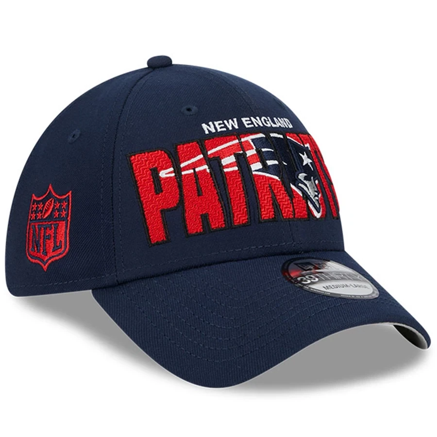New England Patriots Men’s New Era Navy NFL Draft 39THIRTY Flex Hat