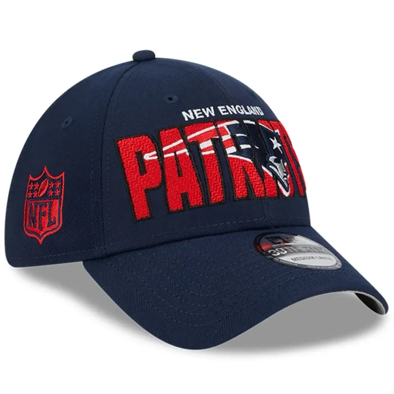 New England Patriots Men’s New Era Navy NFL Draft 39THIRTY Flex Hat