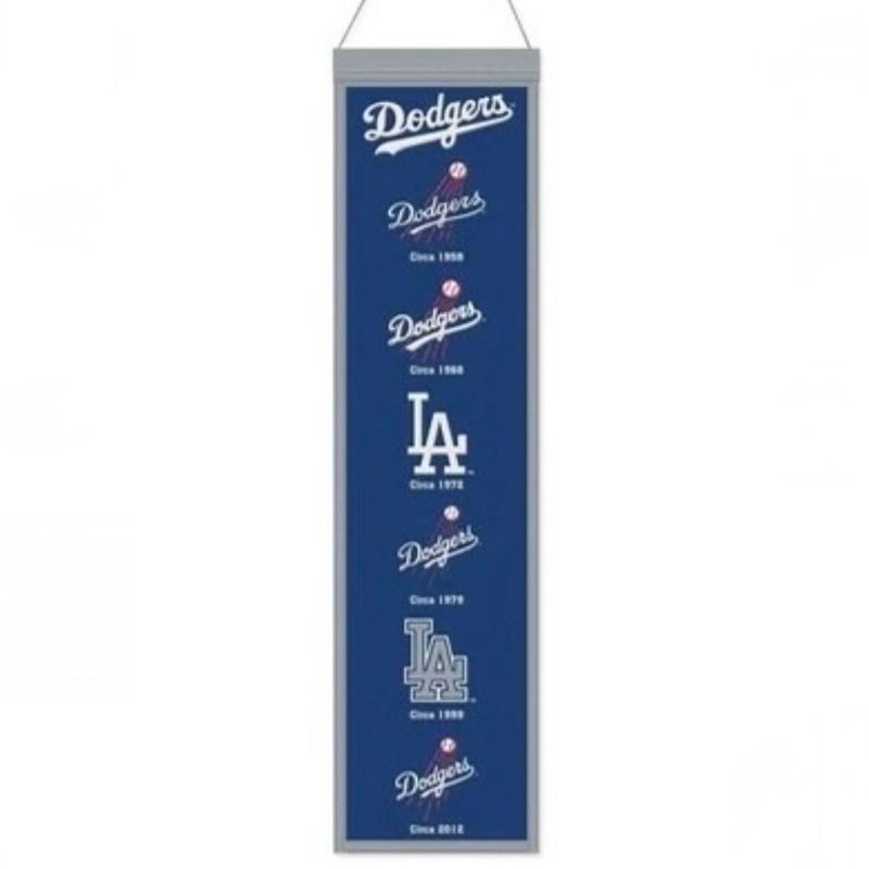 Los Angeles Dodgers 8 Los Angeles Dodgers 8" x 32" Heritage Banner
