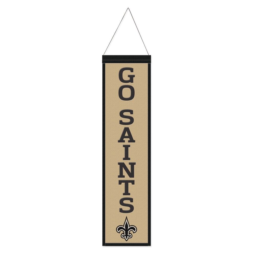 New Orleans Saints Go Saints Wool Banner
