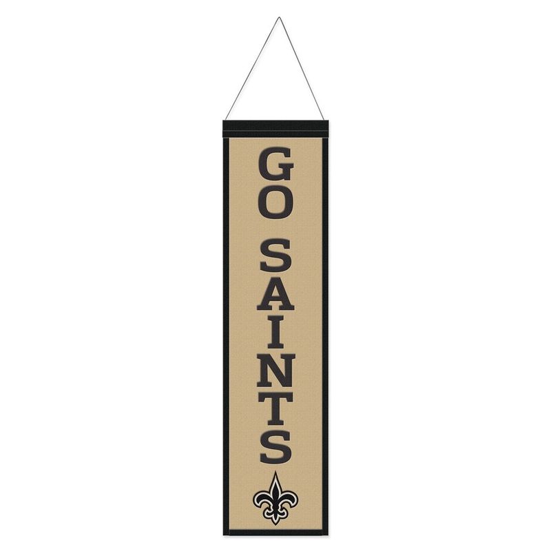 New Orleans Saints Go Saints Wool Banner New Orleans Saints Go Saints Wool Banner