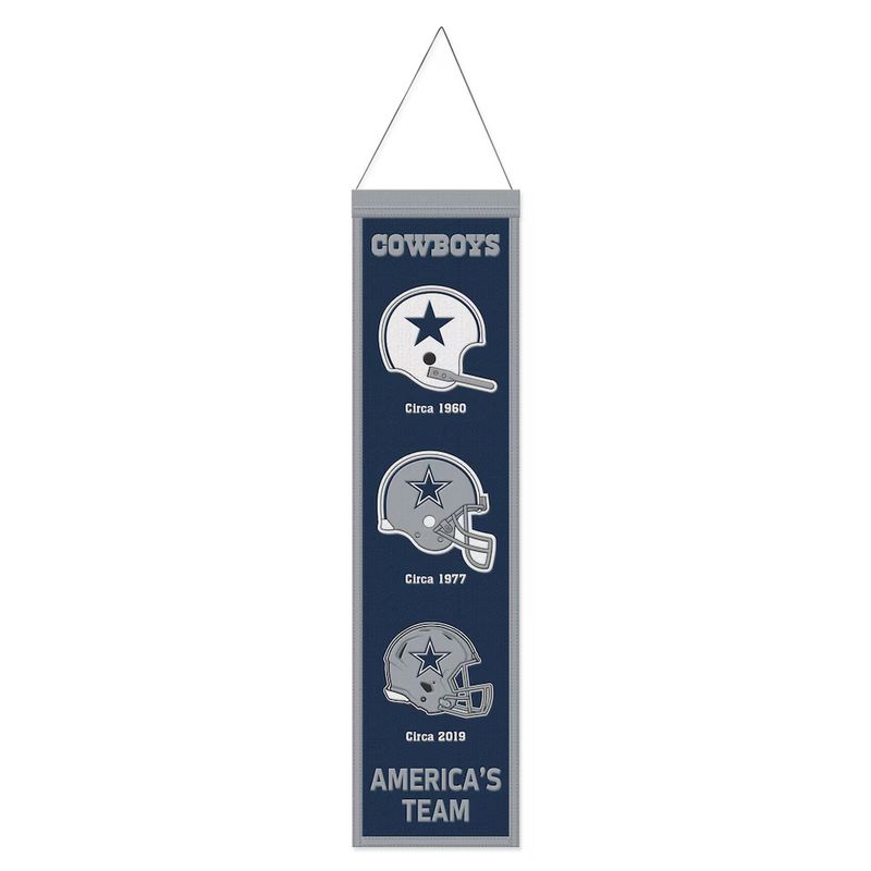 Dallas Cowboys 8" x 32" Heritage Banner