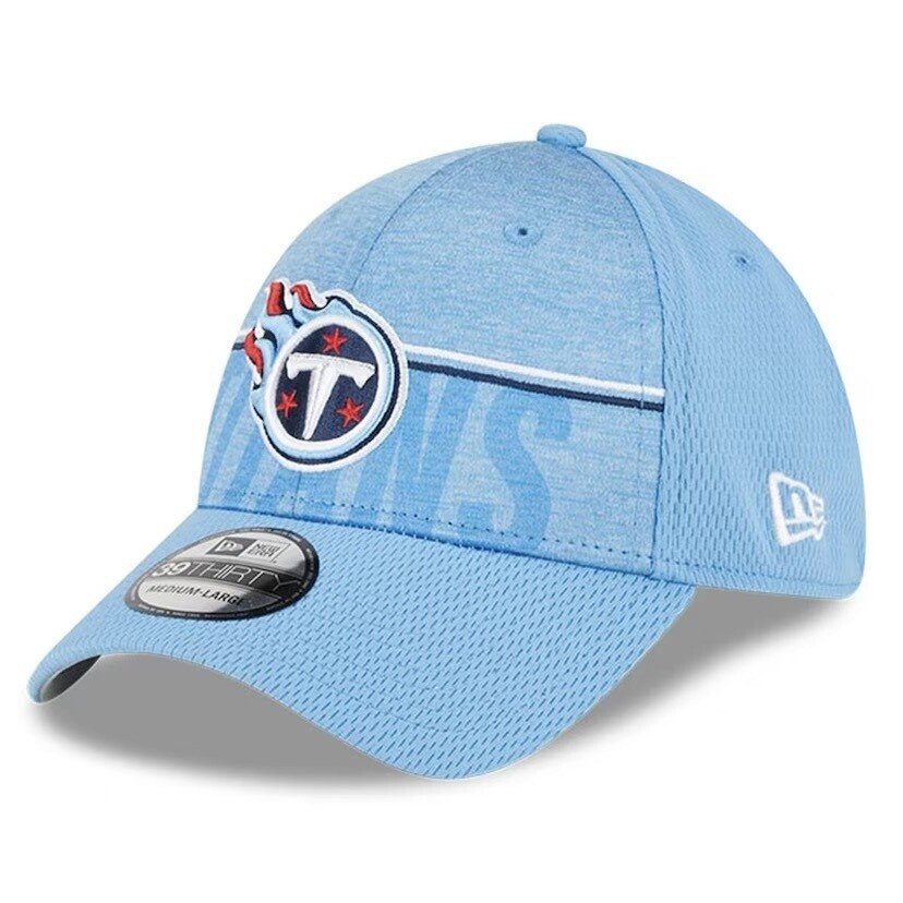 Tennessee Titans Men’s New Era Light Blue NFL Training Camp 39THIRTY Flex Fit Hat