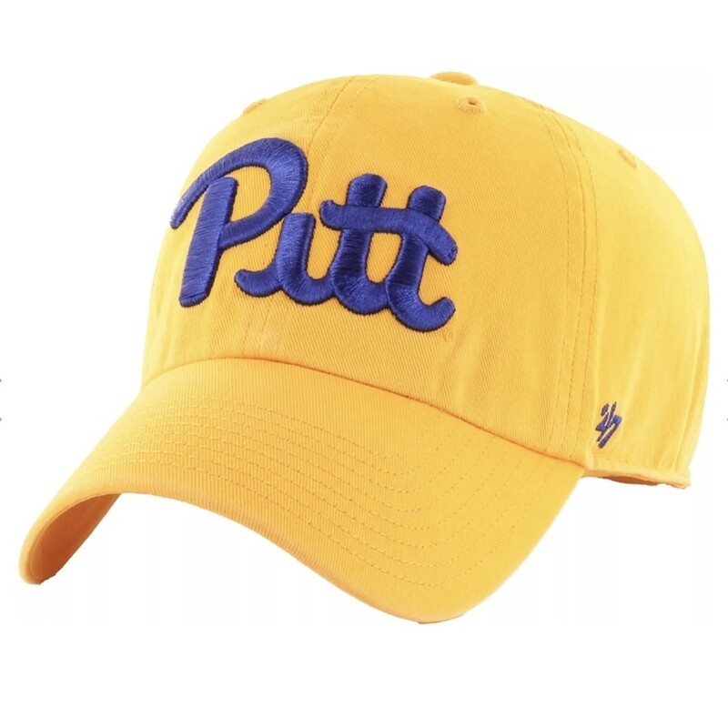 Pitt Panthers Gold Men’s 47 Brand Clean Up Adjustable Hat