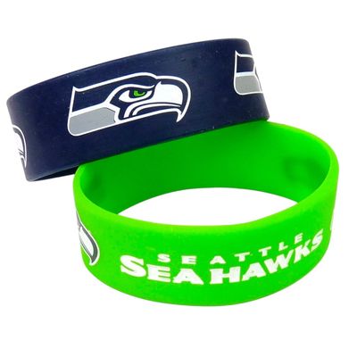 Seattle Seahawks Rubber Bulk Wrist Bands