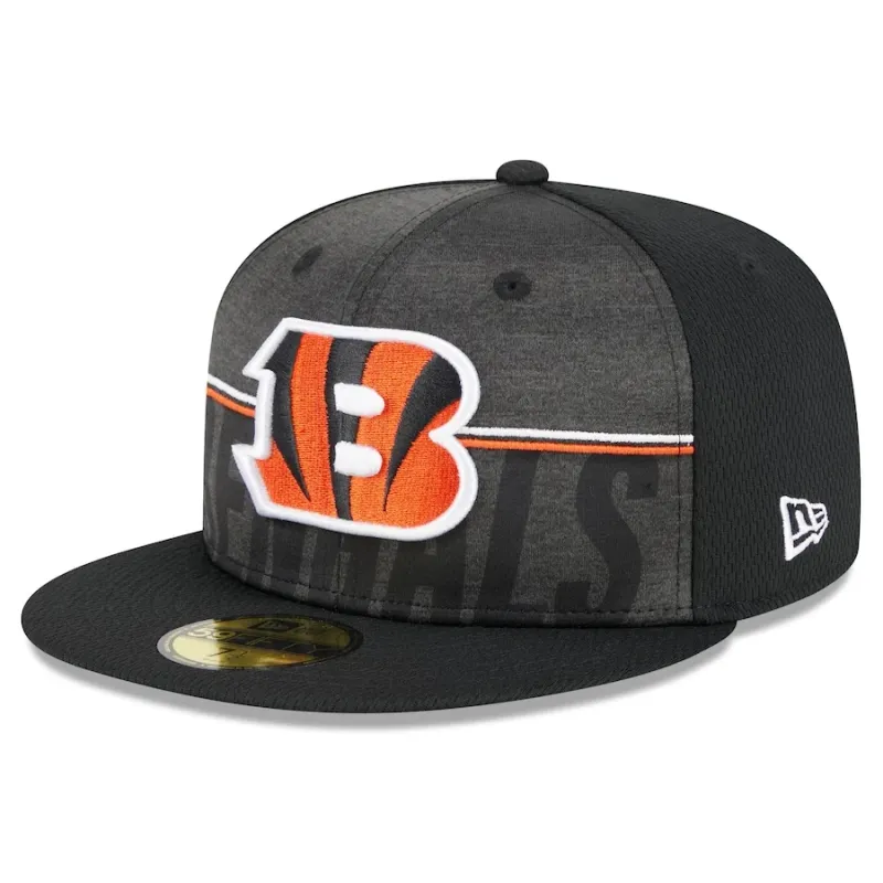 Cincinnati Bengals Men’s New Era Black NFL Training Camp 59FIFTY Fitted Hat Cincinnati Bengals Men’s New Era Black NFL Training Camp 59FIFTY Fitted Hat
