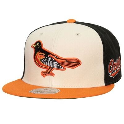 Baltimore Orioles Men's Homefield Mitchell & Ness Fitted Hat Baltimore Orioles Men's Homefield Mitchell & Ness Fitted Hat