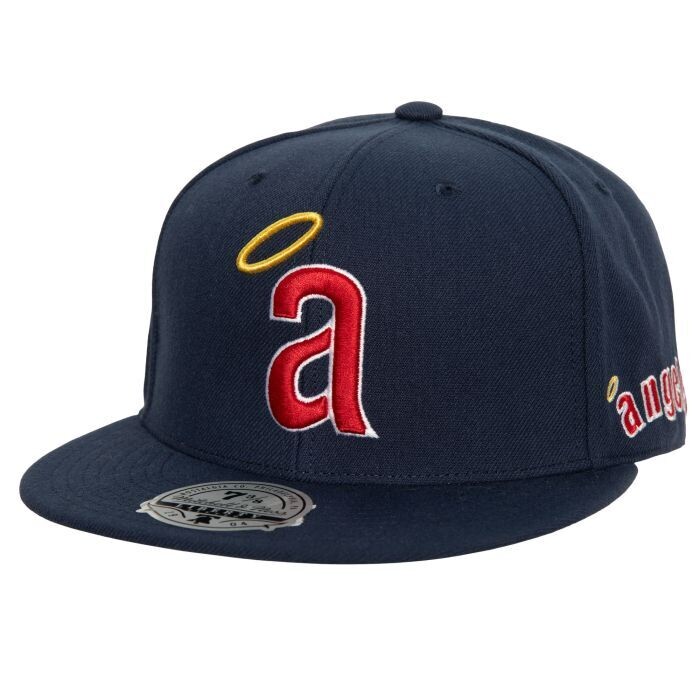 California Angels Men's Bases Loaded Mitchell & Ness Fitted Hat California Angels Men's Bases Loaded Mitchell & Ness Fitted Hat