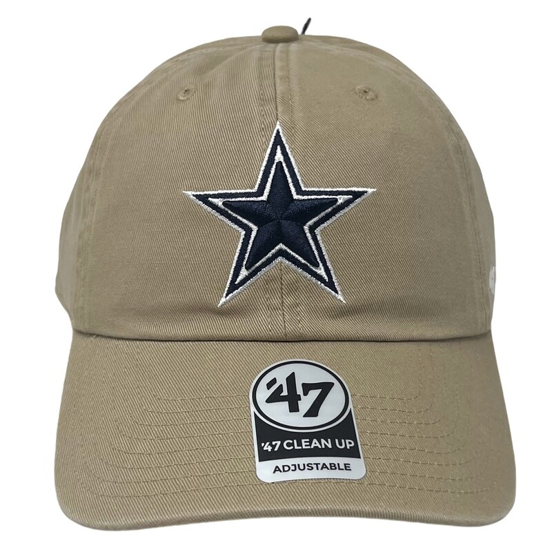 Dallas Cowboys Men’s Khaki 47 Brand Clean Up Adjustable Hat