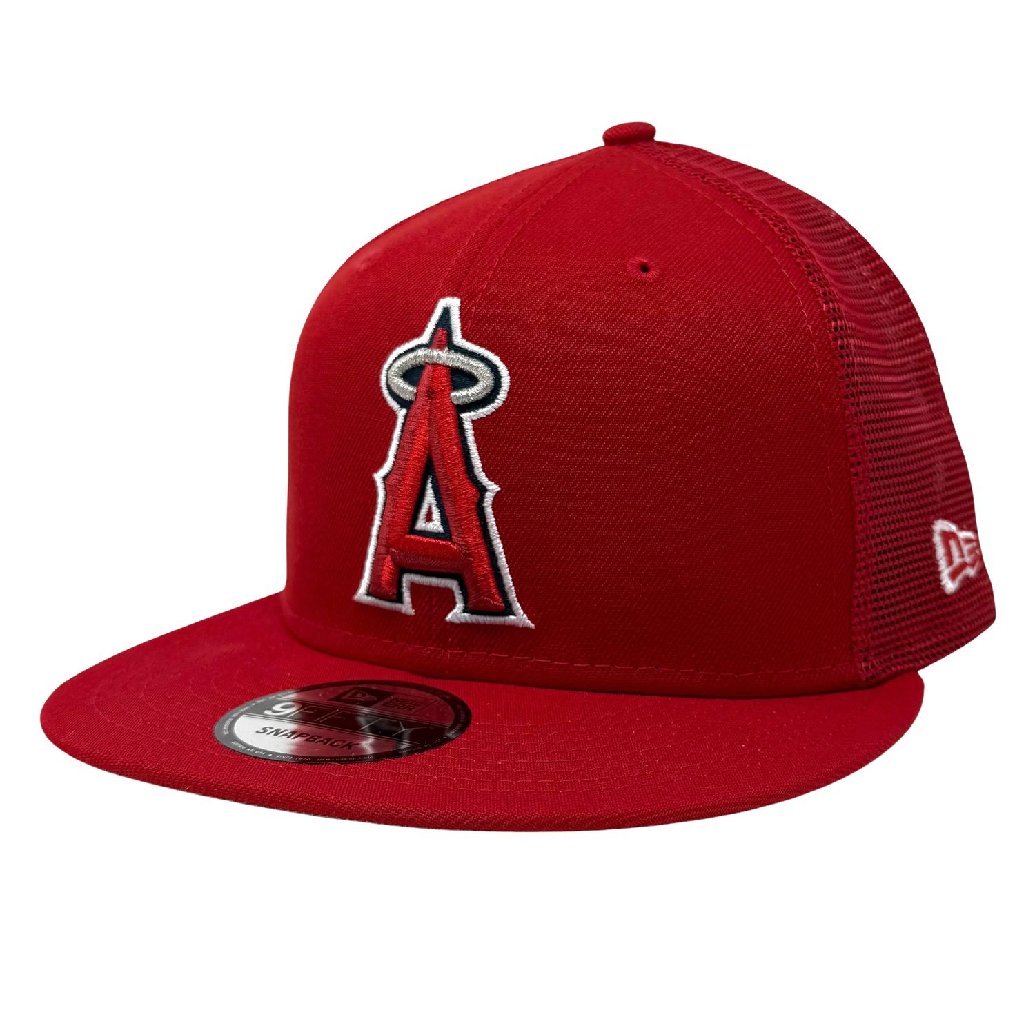 Los Angeles Angels Men's New Era 9Fifty Trucker Snapback Hat Los Angeles Angels Men's New Era 9Fifty Trucker Snapback Hat