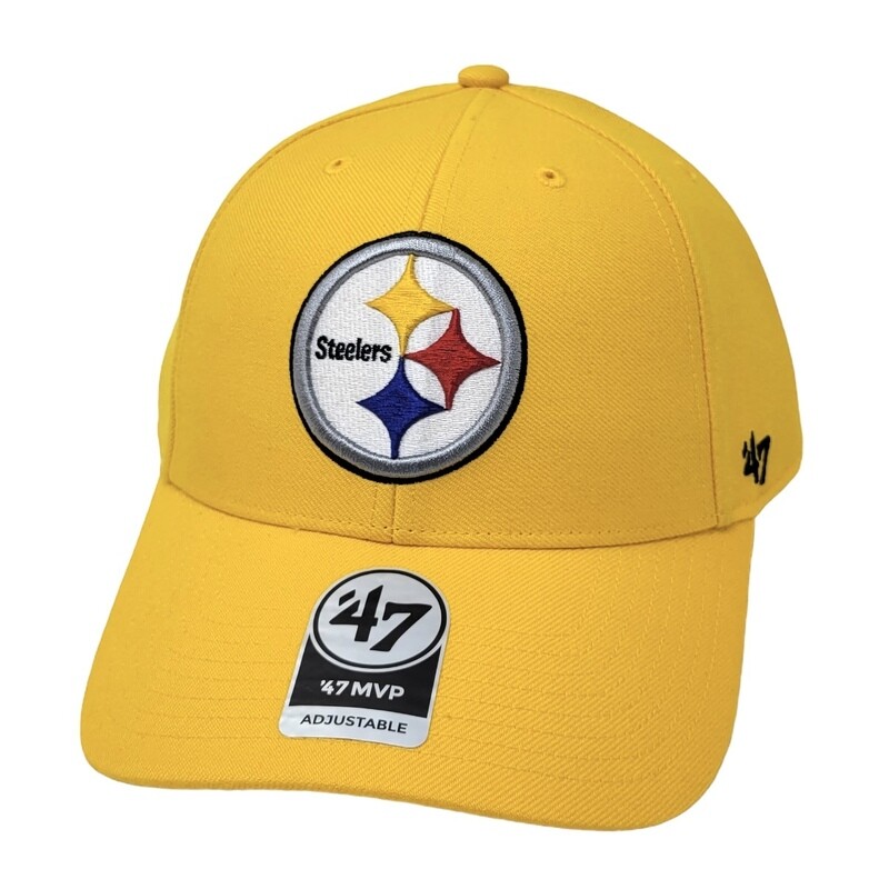 Pittsburgh Steelers Men's 47 Brand MVP Adjustable Hat