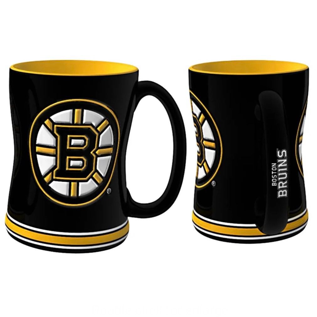 Boston Bruins 14oz Relief Coffee Mug Boston Bruins 14oz Relief Coffee Mug