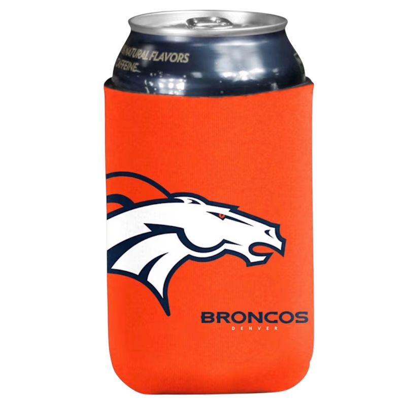 Denver Broncos Oversized Logo 12 Ounce Can Cooler Koozie