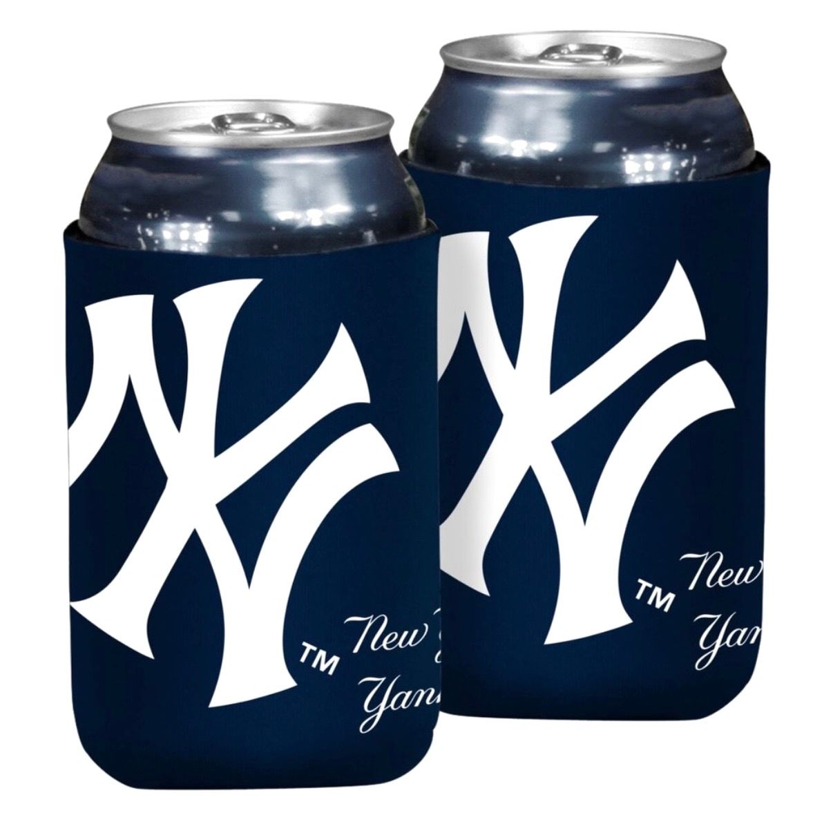 New York Yankees Oversized Logo 12 Ounce Can Cooler Koozie New York Yankees Oversized Logo 12 Ounce Can Cooler Koozie
