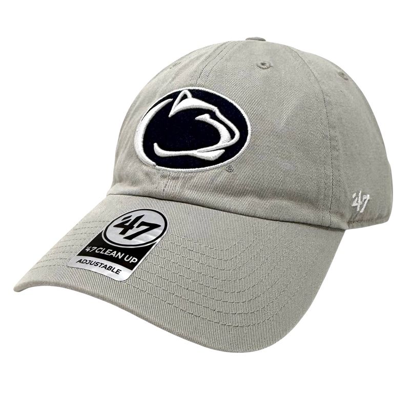 Penn State Nittany Lions Men’s 47 Gray Brand Clean Up Adjustable Hat Penn State Nittany Lions Men’s 47 Gray Brand Clean Up Adjustable Hat