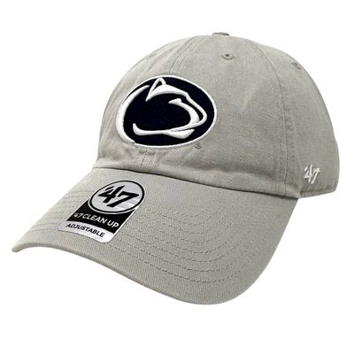 Penn State Nittany Lions Men’s 47 Gray Brand Clean Up Adjustable Hat Penn State Nittany Lions Men’s 47 Gray Brand Clean Up Adjustable Hat
