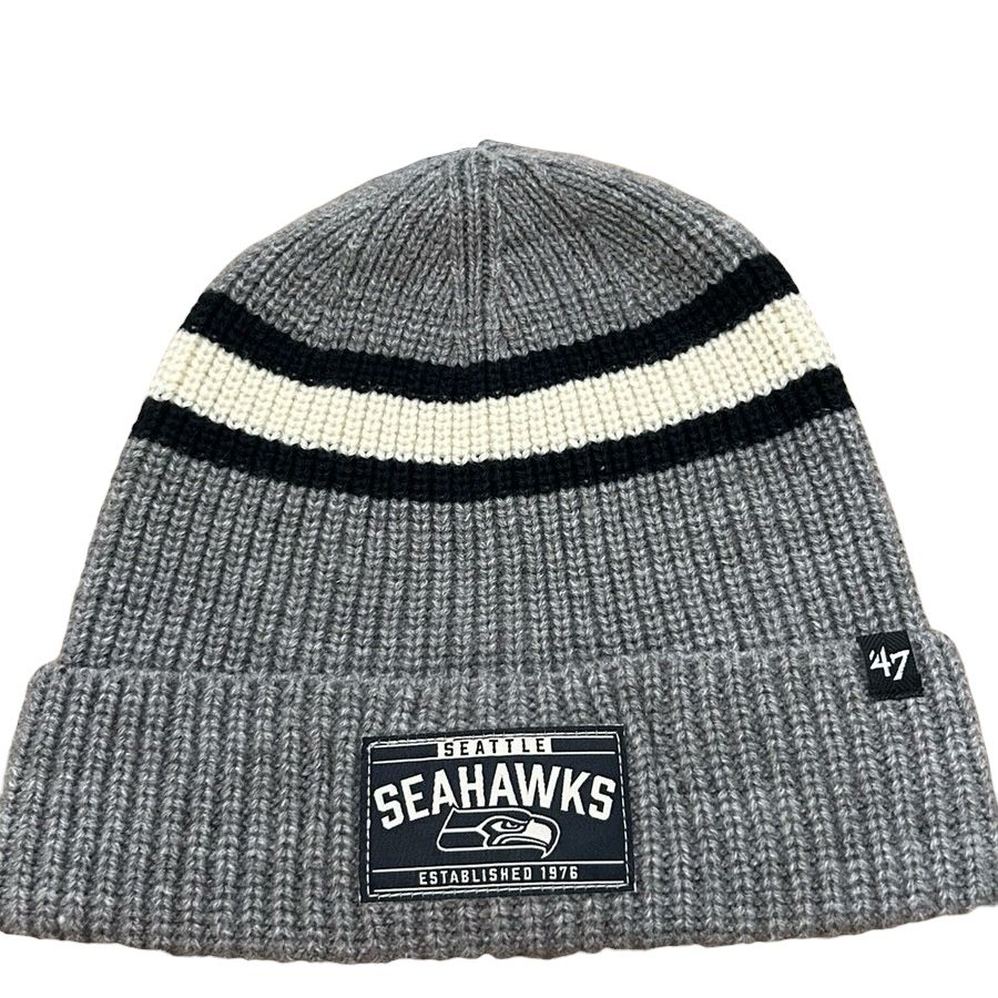 Seattle Seahawks Men’s 47 Toque Grey Cuff Knit Hat