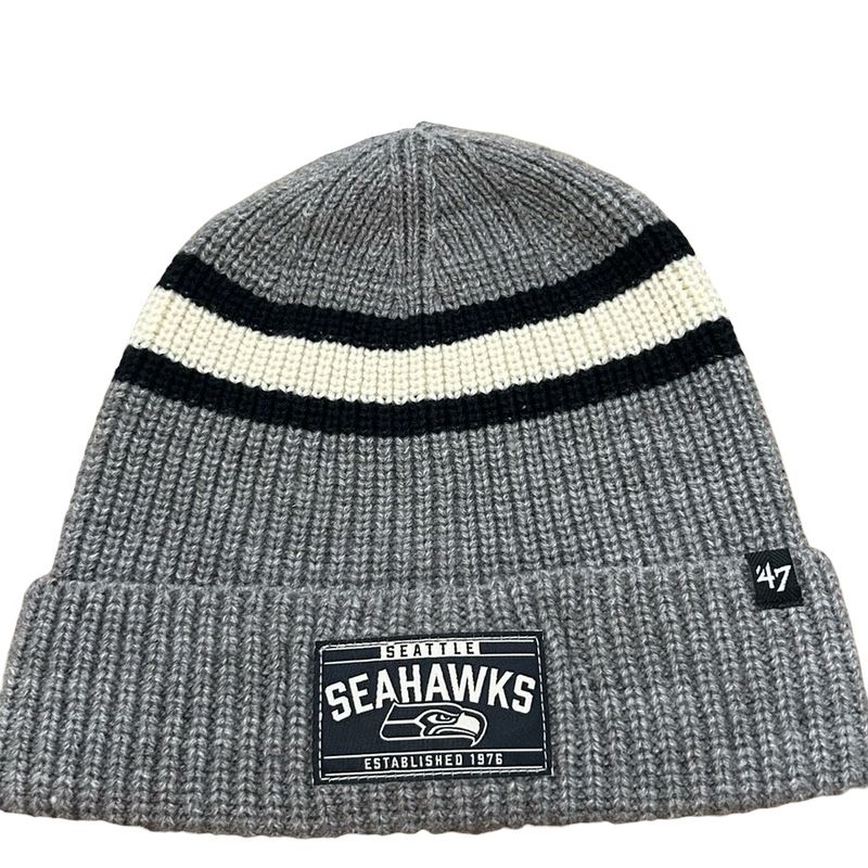 Seattle Seahawks Men’s 47 Toque Grey Cuff Knit Hat