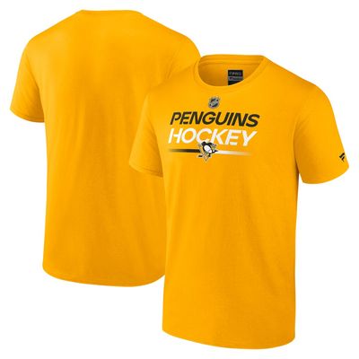 Pittsburgh Penguins Men’s Fanatics Gold T-Shirt Pittsburgh Penguins Men’s Fanatics Gold T-Shirt