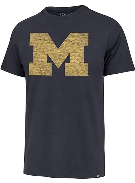 Michigan Wolverines Men’s Atlas Blue 47 Brand T-Shirt